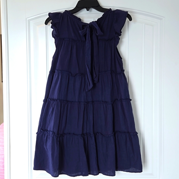 3 For $12 Bundle To Save, Altar'd State Tiered Tie Neck Mini Dress - Picture 6 of 9